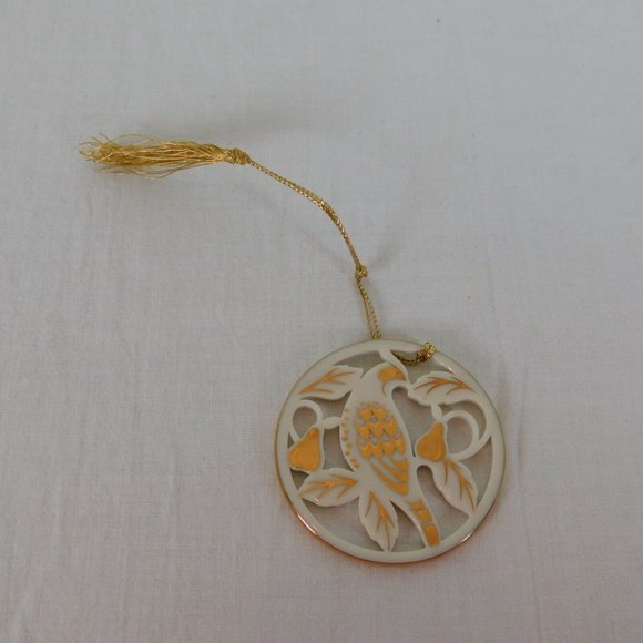 Lenox 12 Day Christmas Ornament Partridge Pear Tree Ceramic Original Box Vintage - Picture 4 of 7